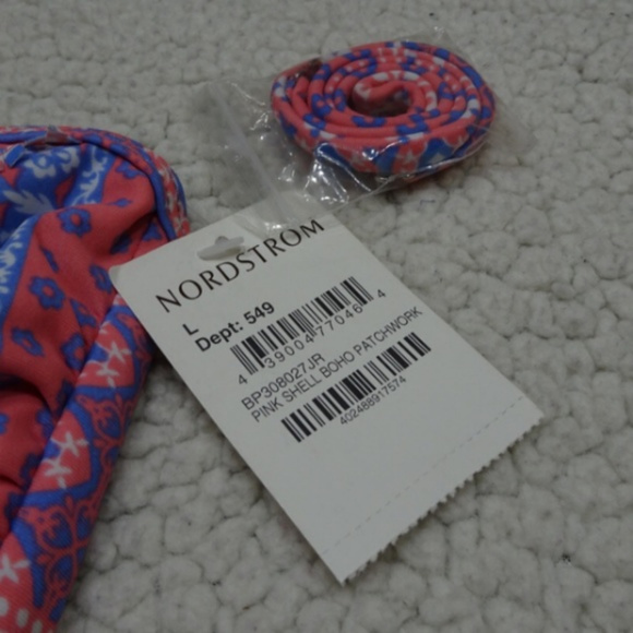 Boho Patchwork Nordstrom Swim Top Size Large - Picture 3 of 5